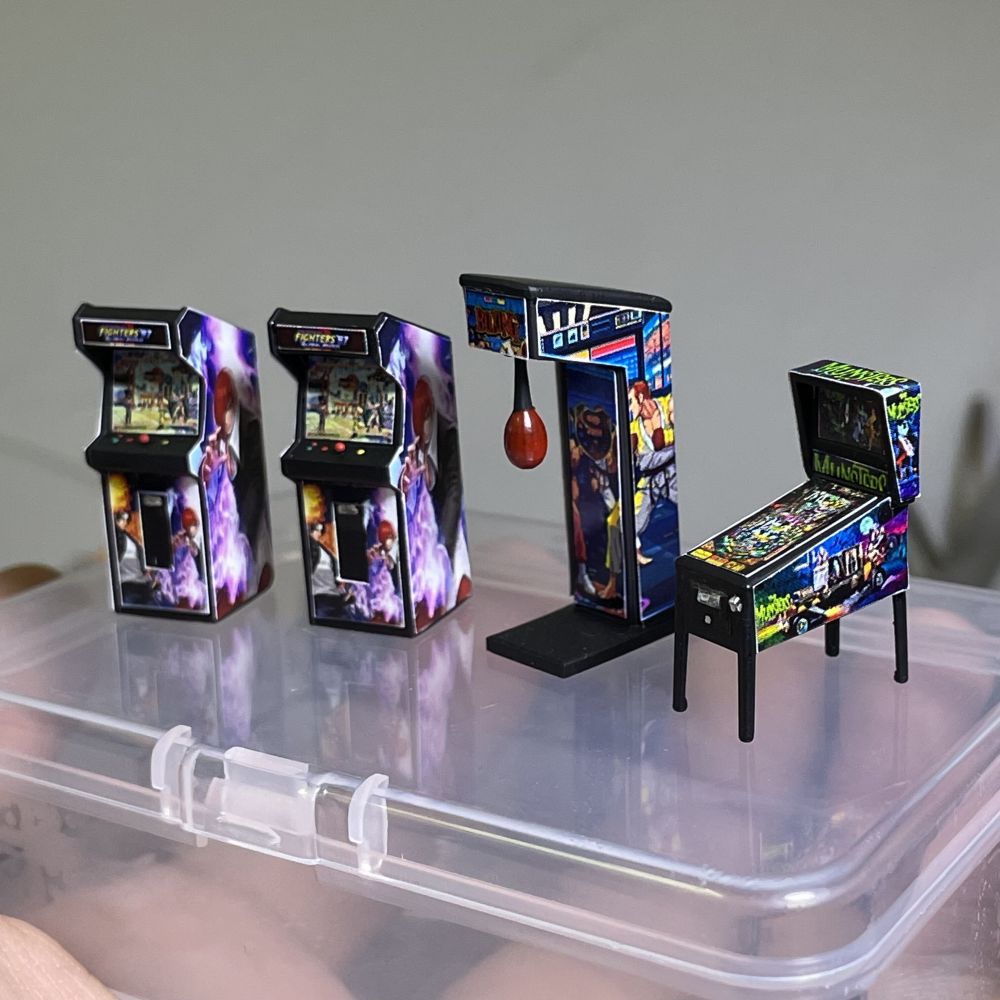Model Miniatur Mesin Pinball A - Auto Repair Shop Japan ulasan dan harga